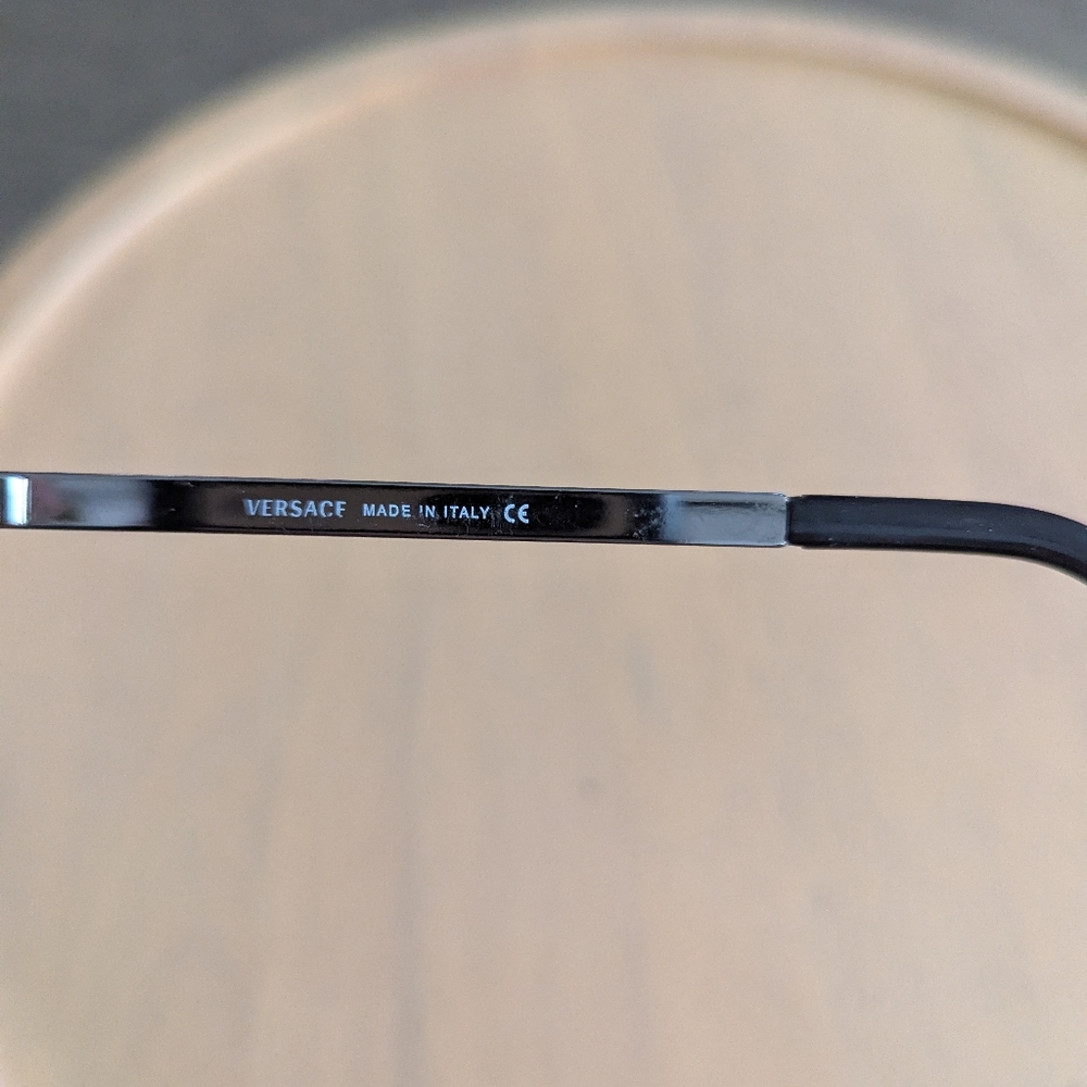 Versace Eye Glasses Mens Made In Italy MOD 1107 1001 52-18 135 Frames Only - Picture 4 of 6
